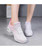 Women's pink flyknit stripe texture sport print shoe sneaker 07