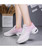 Women's pink flyknit stripe texture sport print shoe sneaker 08