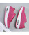 Women's rose red flyknit hollow cut rocker bottom shoe sneaker 08