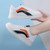 Women's white black color stripe shoe sneaker 03