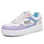 Women's purple blue letter print shoe sneaker 01