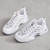 Women's white grey camo pattern casual shoe sneaker 06