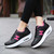 Women's black pink H pattern rocker bottom shoe sneaker 02