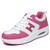Women's white pink H pattern rocker bottom shoe sneaker 01