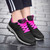 Women's black pattern shape flyknit sport shoe sneaker 04