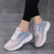 Women's pink blue stripe flyknit sport shoe sneaker 05