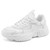 Women's white casual hollow sport shoe sneaker 01