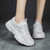 Women's white casual hollow sport shoe sneaker 03