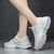 Women's white casual hollow sport shoe sneaker 04