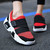 Women's red casual velcro slip on shoe sneaker 03
