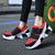 Women's red casual velcro slip on shoe sneaker 02