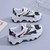 Women's white black casual pattern label sport shoe sneaker 05