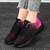 Women's black texture pattern casual sport shoe sneaker 02