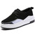 Women's black patent suede casual shoe sneaker 01