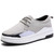 Women's grey patent suede casual shoe sneaker 01