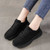 Women's black flyknit stripe texture casual shoe sneaker 02