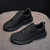 Women's black flyknit stripe texture casual shoe sneaker 07