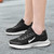 Women's black stripe & letter pattern shoe sneaker 03