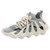 Women's grey flyknit stripe texture sock like entry shoe sneaker 01