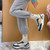 Women's green stripe label print casual shoe sneaker 03
