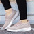 Women's pink flyknit label print casual shoe sneaker 03