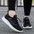 Women's black flyknit patterned texture shoe sneaker 05