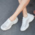 Women's white flyknit stripe hollow lace shoe sneaker 03