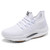 Women's white flyknit M letter print rocker bottom shoe sneaker 01