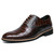 Men's brown retro crocodile skin pattern oxford dress shoe 01