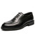 Men's black retro croc skin pattern oxford dress shoe 01