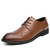 Men's brown brogue derby dress shoe 01