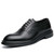 Men's black thread accents retro oxford dress shoe 01