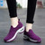 Women's purple stripe texture lip on double rocker bottom sneaker 02