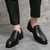 Men's black side buckle strap slip on dress shoe 04 Men's black side buckle strap slip on dress shoe 04