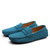 Men's skyblue suede penny strap slip on shoe loafer 06