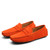 Men's orange suede penny strap slip on shoe loafer 06