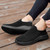 Women's black flyknit casual sock like entry slip on shoe sneaker 02