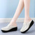 Women's beige hollow out casual slip on shoe mule 03