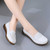 Women's white penny strap sewing accents slip on shoe loafer 06