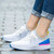 Women's white flyknit casual pattern texture shoe sneaker 03