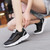 Women's black casual M pattern hollow out shoe sneaker 05