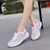 Women's white casual M pattern hollow out shoe sneaker 04