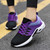 Women's black purple flyknit texture stripe shoe sneaker 05