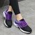 Women's black purple flyknit texture stripe shoe sneaker 03