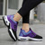 Women's black purple flyknit texture stripe shoe sneaker 04