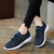 Women's navy flyknit stripe texture sock like entry shoe sneaker 02