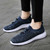 Women's navy flyknit stripe texture sock like entry shoe sneaker 05