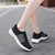 Women's black flyknit stripe hollow sock like entry shoe sneaker 03