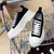 Women's black letter print casual canvas shoe sneaker 06