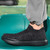 Men's black texture flyknit sock like fit slip on shoe sneaker 04